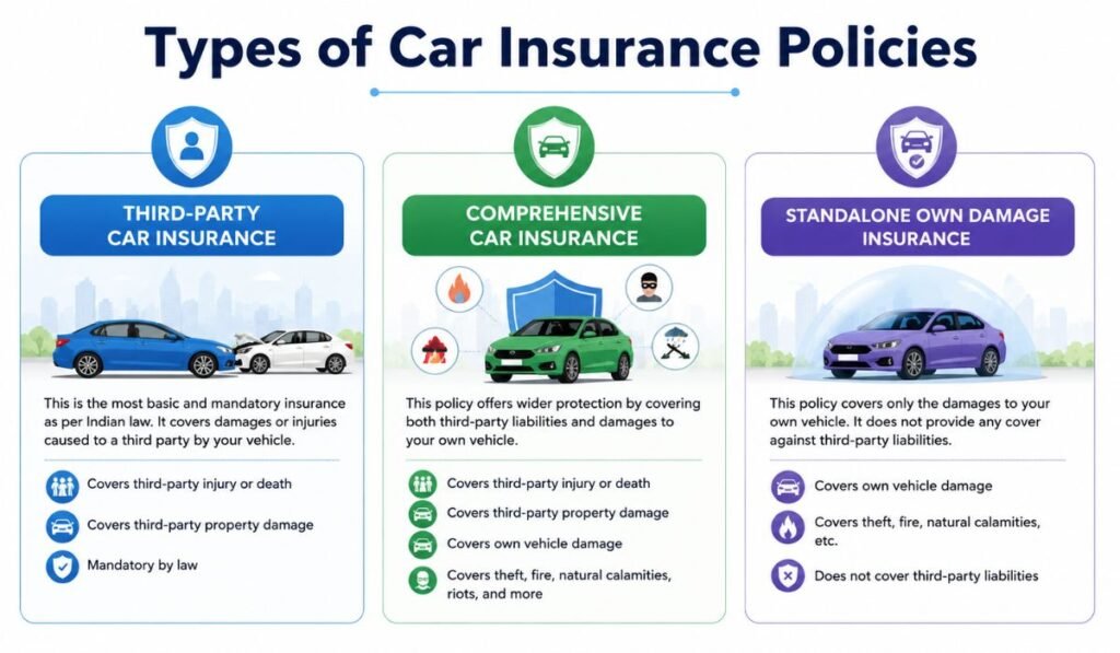 Types of Car Insurance Policies