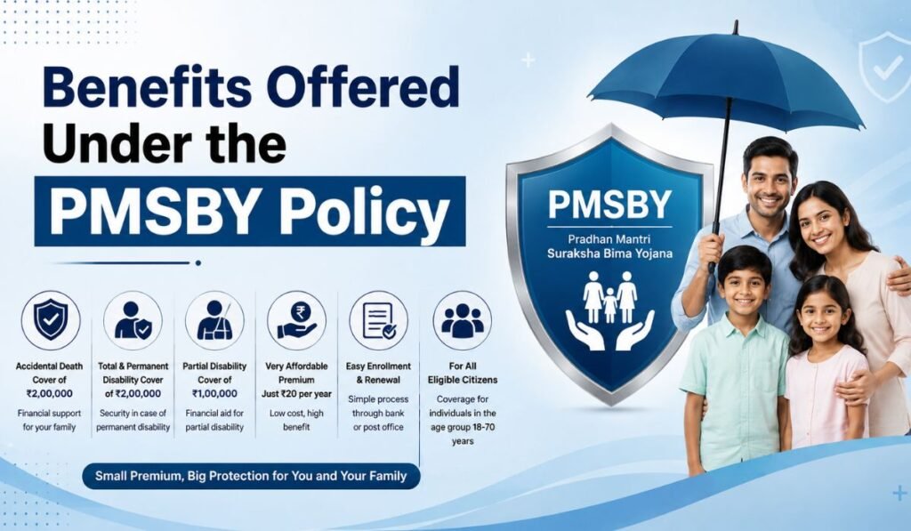 Benefits Offered Under the PMSBY Policy