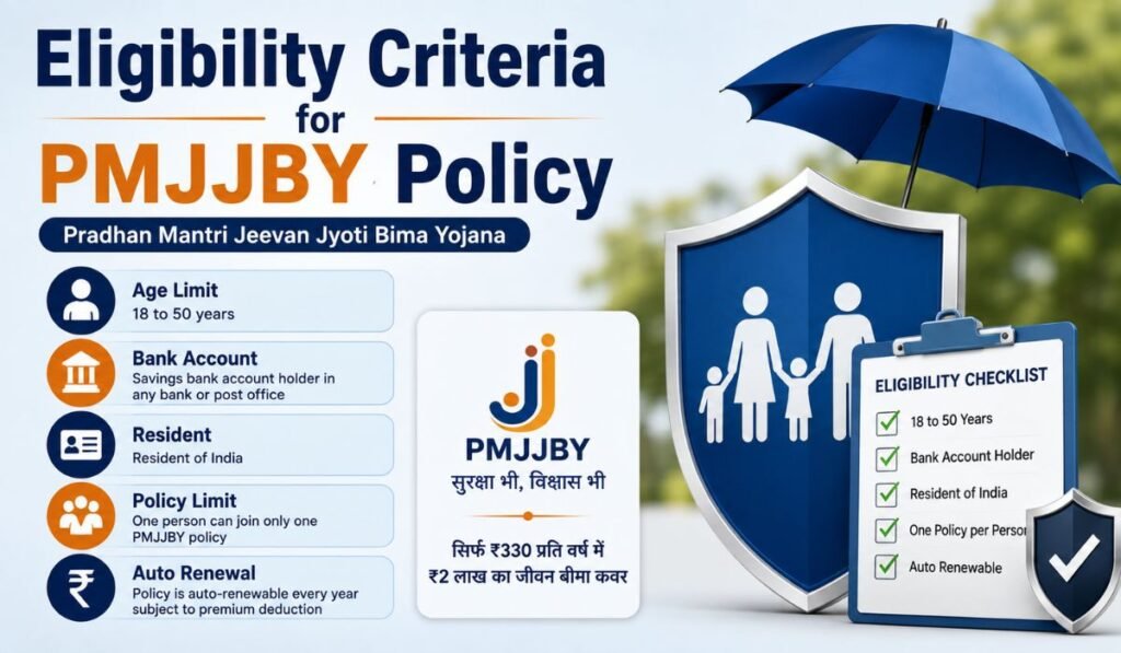 Eligibility Criteria for PMJJBY Policy
