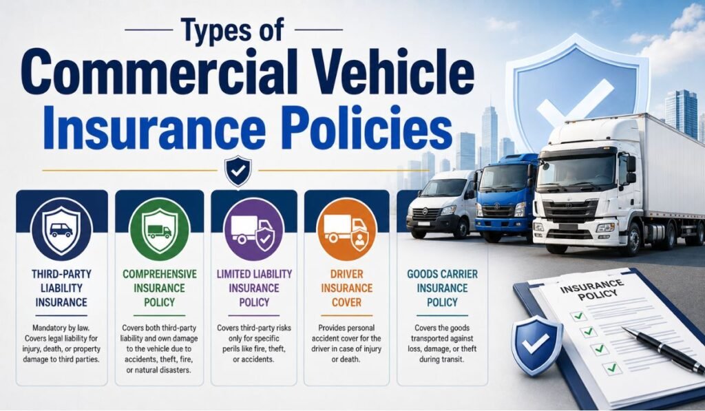 Types of Commercial Vehicle Insurance Policies