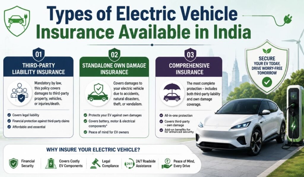 Types of Electric Vehicle Insurance Available in India