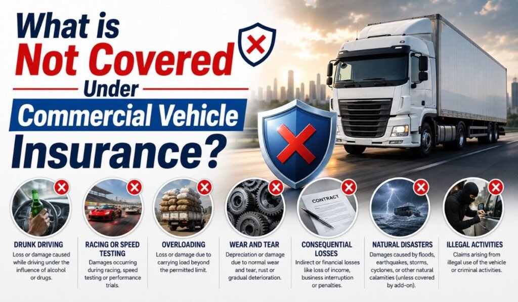 What is Not Covered Under Commercial Vehicle Insurance