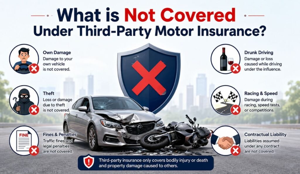 What is Not Covered Under Third-Party Motor Insurance
