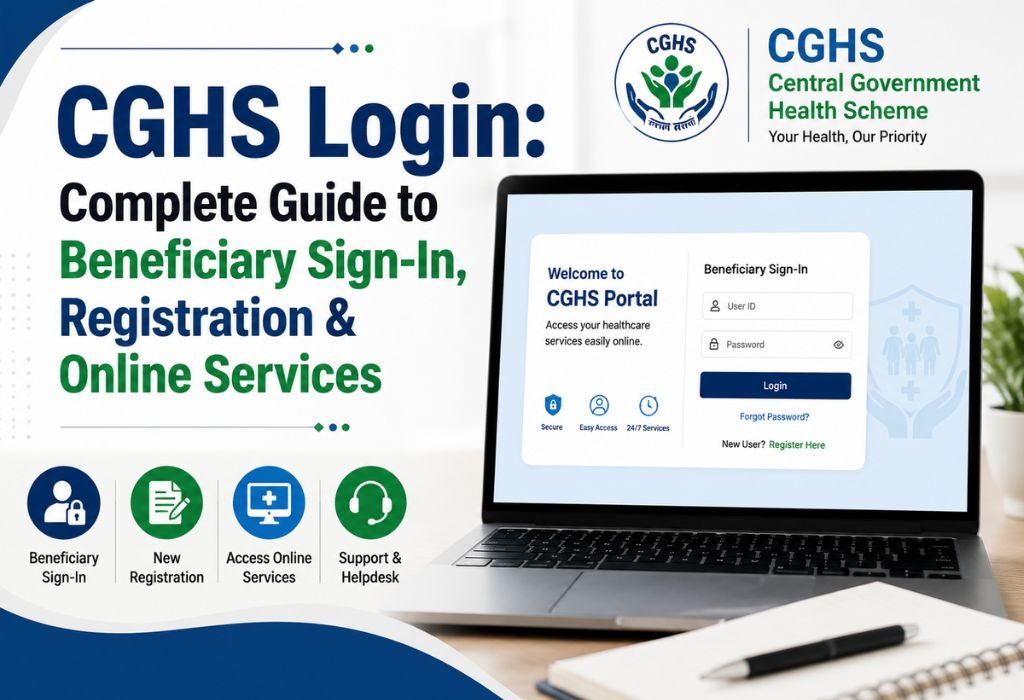 CGHS Login Complete Guide to Beneficiary Sign-In, Registration & Online Services