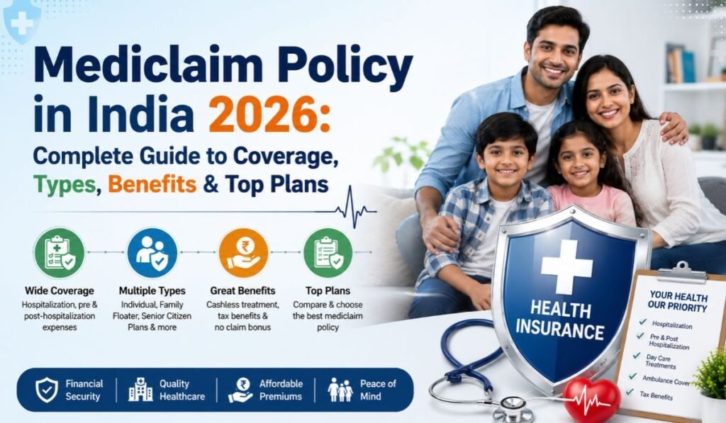 Mediclaim Policy in India 2026: Complete Guide to Coverage, Types, Benefits & Top Plans